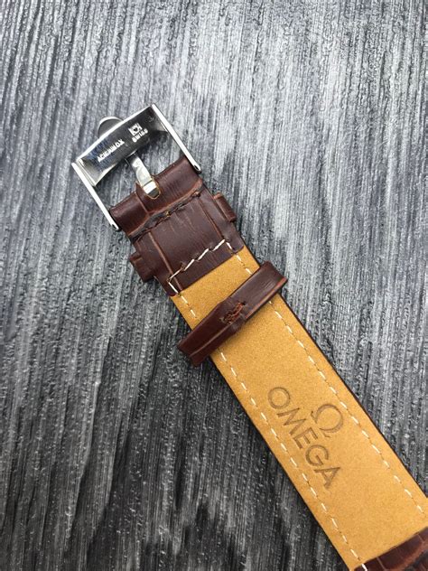 genuine omega leather strap.